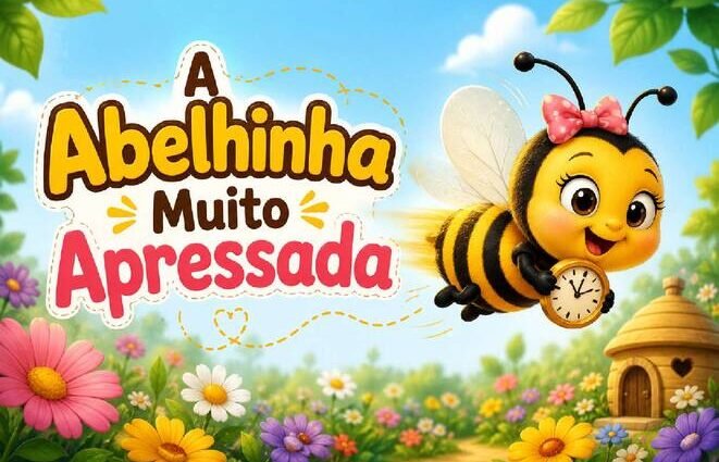 História infantil a abelhinha muito apressada para alfabetização página 1